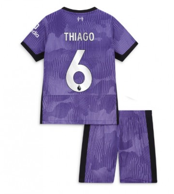 Maillot de foot Liverpool Thiago Alcantara #6 Troisième enfant 2023-24 Manches Courte (+ pantalon court)